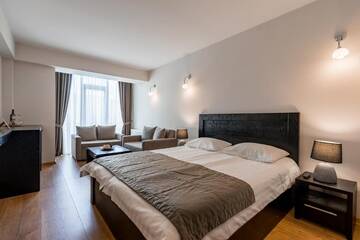 Фото номера Номер-студио с кроватью размера &quot;king-size&quot; Отель New Gudauri Residences and Spa г. Гудаури 15