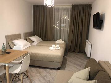 Фото номера Апартаменты с видом на горы Апарт-отели New Gudauri Redco Apartment г. Гудаури 15