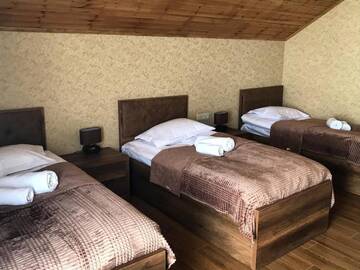 Фото номера Трехместный номер с видом на горы Гостевой дом Hillsite Gudauri г. Гудаури 4