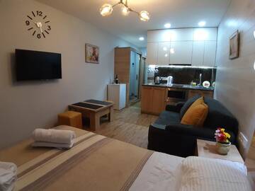 Фото номера Четырехместный номер с балконом Отель New Gudauri loft г. Гудаури 6