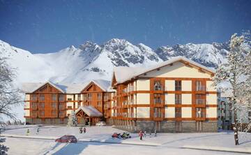 Фото номера Апартаменты-студио Апарт-отели New Gudauri Apartment Belle Epoque With a Terrace г. Гудаури 22